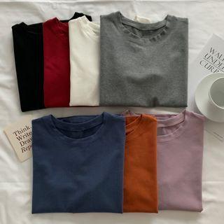 Short-sleeve Plaint-shirt