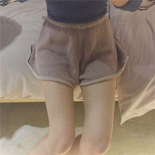 Contrast Trim Knit Shorts