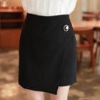 Inset Shorts Hoop-detail Miniskirt