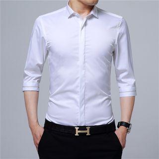 3/4-sleeve Dress Shirt