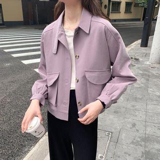 Puff-sleeve Shirt Jacket