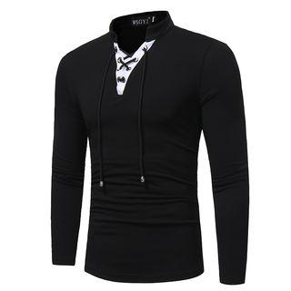 Lace-up Detail Long-sleeve T-shirt