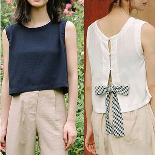 Buttoned Back Tank Top