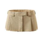 Low Rise Pleated Mini Skirt