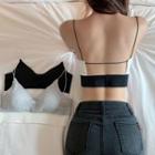 Two-tone Cropped Camisole Top