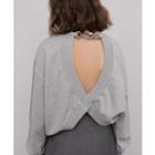 Open-back Sweatshirt