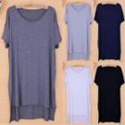 Long-sleeve / Elbow-sleeve Plain Top