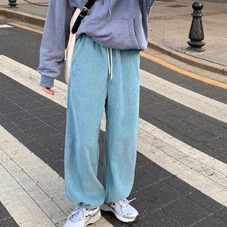 Corduroy Loose-fit Jogger Pants