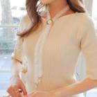 Faux-pearl Lace Necklace