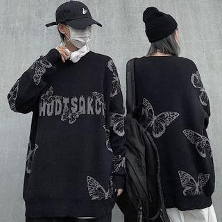 Butterfly Lettering Sweater