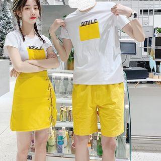 Couple Matching Smile T-shirt/ Shorts / Skirt