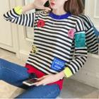 Applique Knit Long Sleeve T-shirt