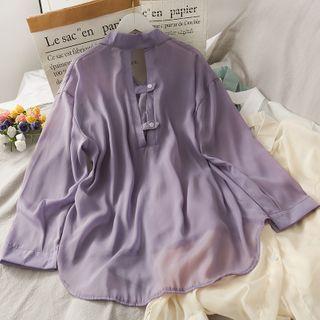 Open-back Loose-fit Light Shirt In 6 Colors