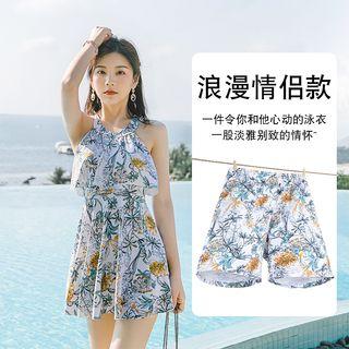 Couple Matching Floral Swim Dress / Shorts