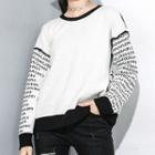 Lettering Sweater Reversible - Black - One Size