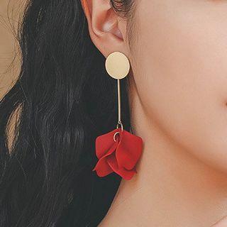 Floral Drop Earring 925 Sterling Silver - As Shown In Figure - One Size