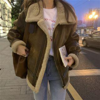 Lambswool Long-sleeve Jacket