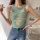 Sleeveless Multicolor Knit Top