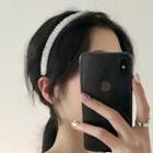 Beaded Headband White - One Size