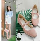 Chunky Heel Square-toe Shoes
