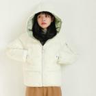 Hooded Padded Jacket White - One Size