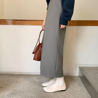 Square-toe Mid-top Flats