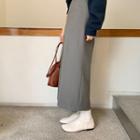 Square-toe Mid-top Flats
