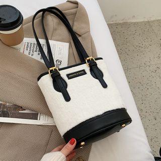 Fluffy Panel Bucket Bag