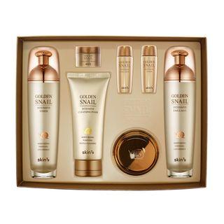 Skin79 - Golden Snail Intensive Special Kit: Toner 130ml + 20ml + Lotion 130ml + 20ml + Cream 50g + 15g + Cleansing Foam 125g 7pcs