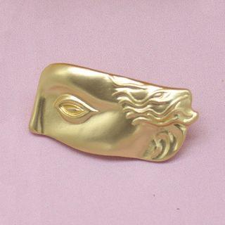 Face Brooch As Shown In Figure - One Size