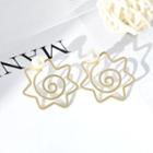 Faux Pearl Sun Earring 1 Pair - As Shown In Figure - One Size