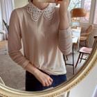 Lace-collar Top