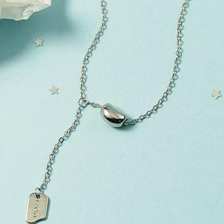 Bead Tassel Choker Necklace As Shown In Figure - One Size