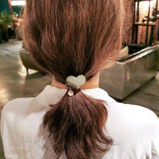 Geometric Heart Hair Tie