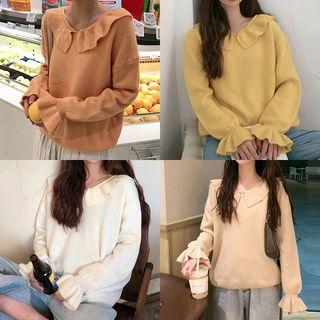 Ruffled Cuff Sweater