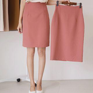 Colored Pencil Skirt In 2 Lengths