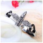 Love Bullet Wings Faux Leather Bracelet