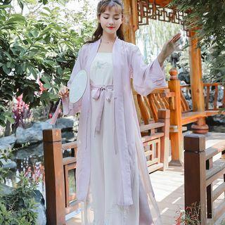 Long-sleeve Hanfu Top / Pants / Camisole / Light Jacket / Set
