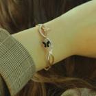 Stainless Steel Butterfly Bracelet 970 - Gold - One Size