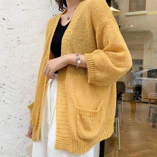 Open Back 3/4-sleeve Cardigan