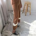 Contrast-trim Knit Pants