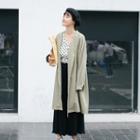 Notch Lapel Long Shirt