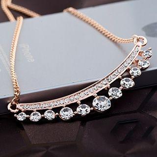 Rhinestone Bar Necklace