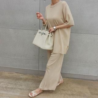 Relaxed-fit Knit Top & Pants Set