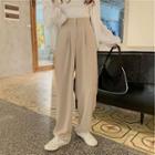 High-waist Straight Cut Dress Pants