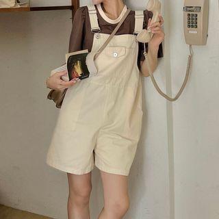 Set : Preppy Style Plain Cargo Jumper Pants