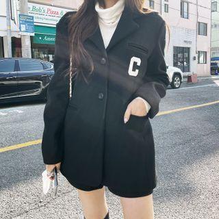 Single-breasted Patched Blazer