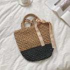 Crossbody Straw Bag / Scarf / Set