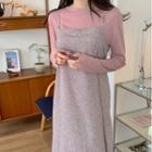 Frill-edge Sheer Top