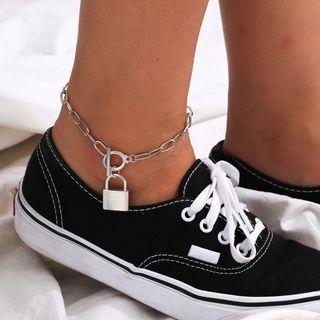 Alloy Padlock Anklet